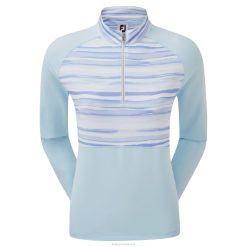 ZHZH627 jersey meio zíper aquarela camada intermediária céu Footjoy céu
