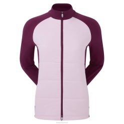 ZHZH662 jaqueta híbrida feminina rosa figo Footjoy rosa-figo