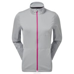 ZHZH710 jaqueta hidroknit cinza-rosa feminina Footjoy cinza-rosa