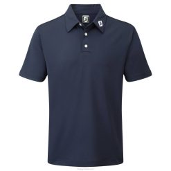 ZHZH77 azul marinho stretch piquê sólido Footjoy marinha