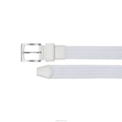 ZHZH785 cinto trançado branco Footjoy branco