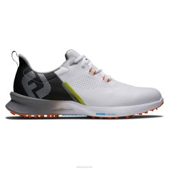ZHZH864 combustível fj branco-preto-laranja Footjoy branco-preto-laranja