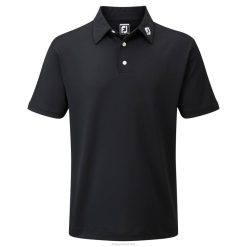 ZHZH891 stretch piquê preto sólido Footjoy preto