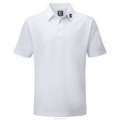 ZHZH892 stretch piquê branco sólido Footjoy branco