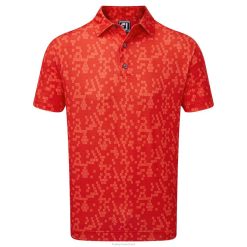 ZHZH912 camuflagem digital vermelha estampa fj lisle Footjoy vermelho