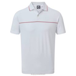 ZHZH956 piquê branco com pequenos detalhes Footjoy branco