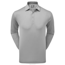 ZHZH965 colarinho termocool cinza manga longa Footjoy cinza