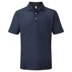 ZHZH971 gola de malha sólida em piquê stretch azul marinho Footjoy marinha