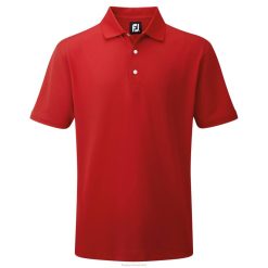 ZHZH975 gola de malha sólida em piquê elástico vermelho Footjoy vermelho